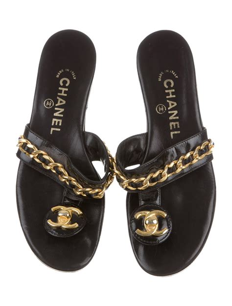 chanel chain sandals